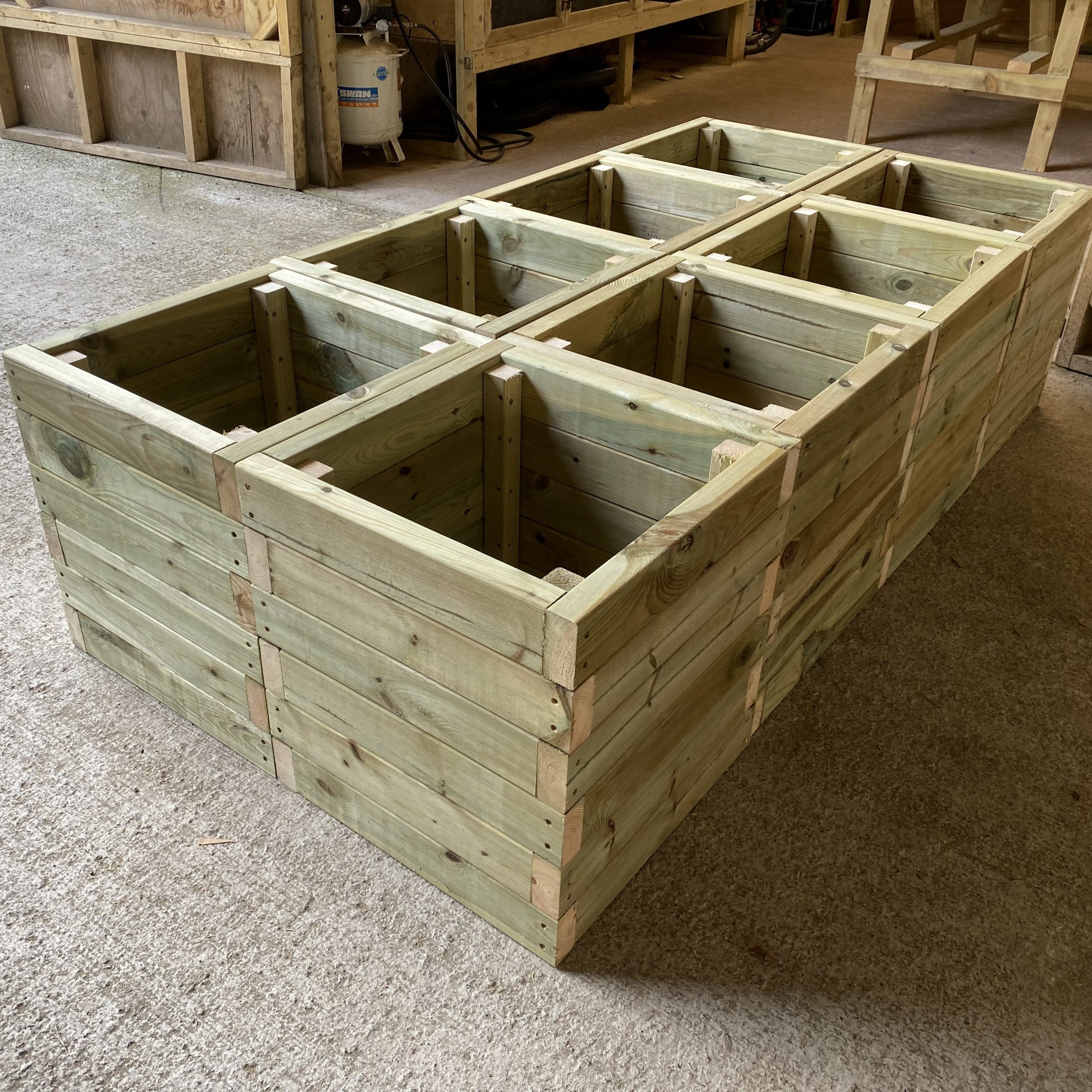 2ft square planters