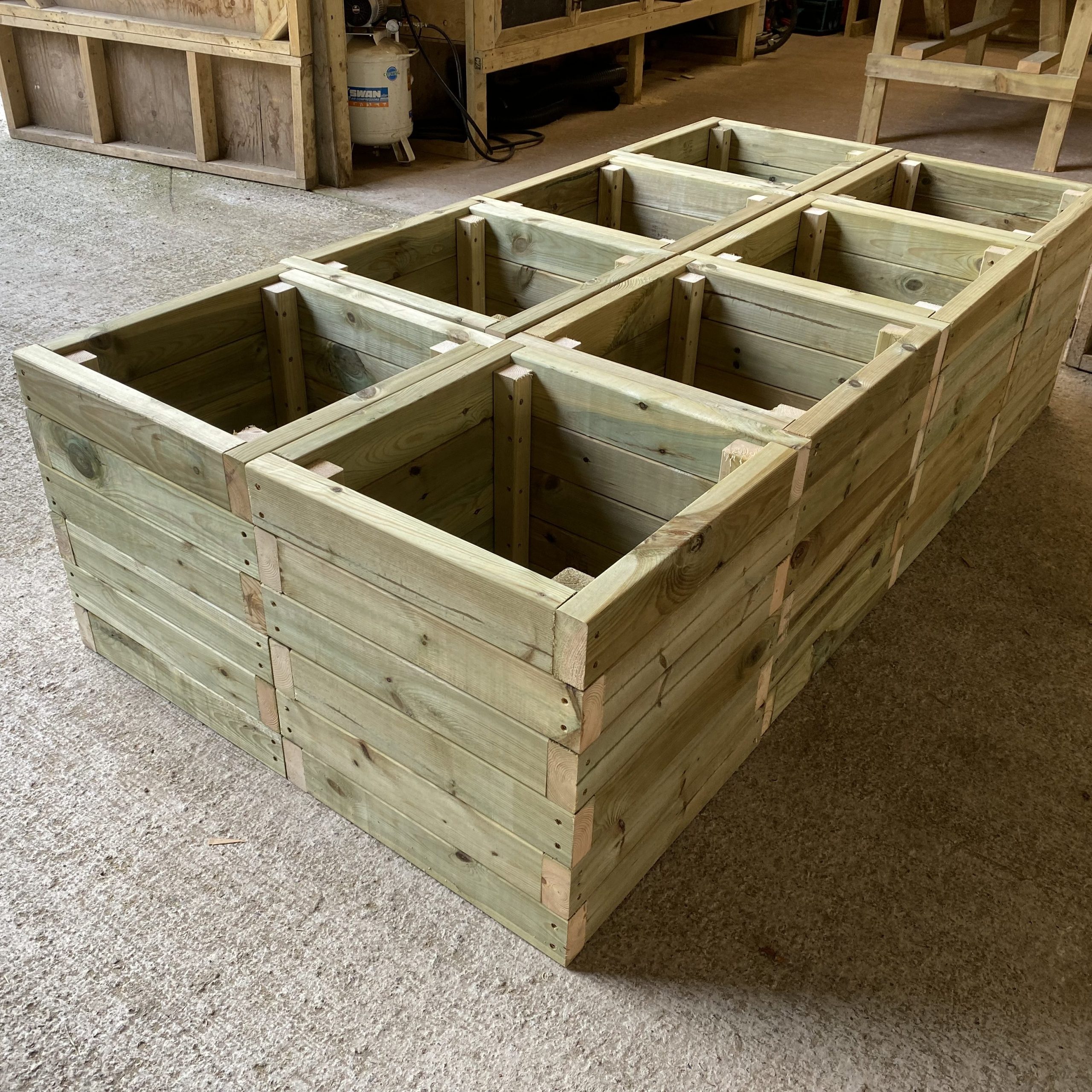 2ft square planters